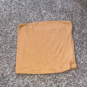 yellow and white striped american eagle tu…